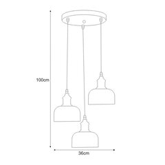 Piekaramā lampa V-JSL-1208/3P цена и информация | Люстры | 220.lv