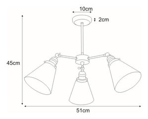 Piekaramā lampa V-8037B-3 цена и информация | Люстры | 220.lv