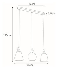 Piekaramā lampa V-8036A-3 cena un informācija | Lustras | 220.lv