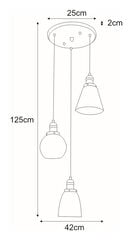 Piekaramā lampa V-8036B-3 cena un informācija | Lustras | 220.lv