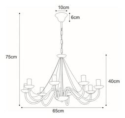 Piekaramā lampa V-3992 цена и информация | Люстры | 220.lv