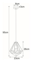 Piekaramā lampa V-4018 cena un informācija | Lustras | 220.lv