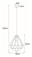 Piekaramā lampa V-4000 цена и информация | Люстры | 220.lv