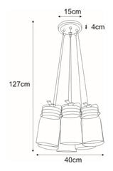 Piekaramā lampa V-8004-6 cena un informācija | Lustras | 220.lv