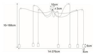 Piekaramā lampa V-3541 цена и информация | Люстры | 220.lv