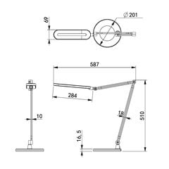 Galda lampa V-BL1221 cena un informācija | Galda lampas | 220.lv