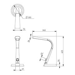 Galda lampa V-BL1063 cena un informācija | Galda lampas | 220.lv