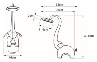 Galda lampa V-BL1603 cena un informācija | Galda lampas | 220.lv