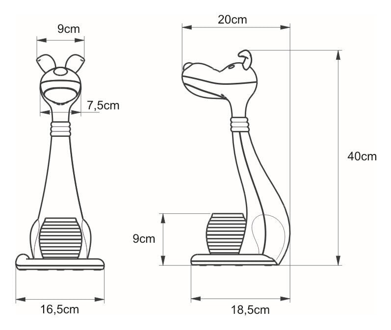 Galda lampa V-BL1607 cena un informācija | Galda lampas | 220.lv