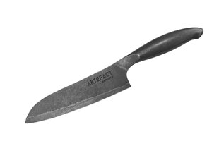 Samura ARTEFACT 7,1 collu Santoku virtuves nazis: Premium VG-10 tērauda asmens, ergonomisks rokturis — precīzai griešanai, griešanai un griešanai kubiņos cena un informācija | Virtuves piederumi | 220.lv