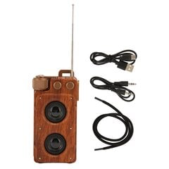 Retro Bluetooth skaļrunis Vintage Decor Mini portatīvais bezvadu skaļrunis FM stereo radio cena un informācija | Skaļruņi | 220.lv