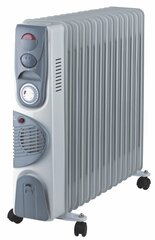 VOLTENO EĻĻAS RADITORS 15-RIB TURBO+TAIMERIS 2500W+400W cena un informācija | Ventilatori | 220.lv