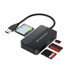 Устройство чтения карт памяти типа USB 3.0 4в1 Адаптер флэш-карт SD TF CF MS цена и информация | Адаптеры и USB разветвители | 220.lv