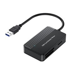 Atmiņas karšu lasītāja tips USB 3.0 4in1 SD TF CF MS flash kartes adapteris cena un informācija | Adapteri un USB centrmezgli | 220.lv