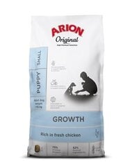 Arion Original Growth mazo šķirņu kucēniem, ar vistu, 7 kg cena un informācija | Sausā barība suņiem | 220.lv