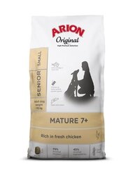 Arion Original Mature 7+ Senior vecākiem mazo šķirņu suņiem, ar vistu, 7 kg cena un informācija | Sausā barība suņiem | 220.lv