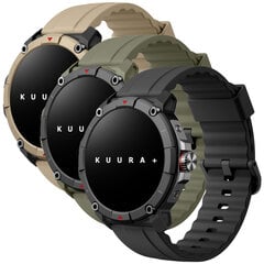 Kuura+ Smart pulkstenis GPS, Melns cena un informācija | Viedpulksteņi (smartwatch) | 220.lv