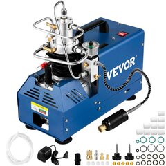 Электрический высоконапорный воздушный компрессор Vevor, 1800 W, 4500 PSI, 2800 об/мин цена и информация | Компрессоры | 220.lv