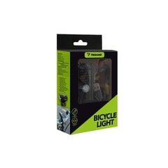 LED USB dviračio žibintas + galinis žibintas 23679 цена и информация | Велосипедные фонари, отражатели | 220.lv