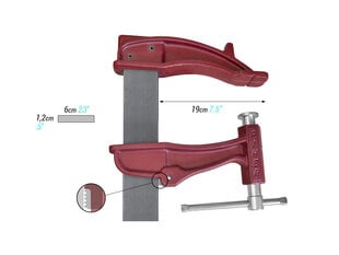 PIHER Maxipress XXL 40 cm / 2200 kg jauda cena un informācija | Rokas instrumenti | 220.lv