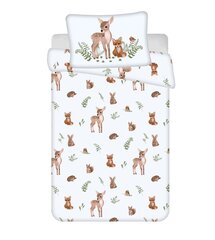 Jerry Fabrics bērnu gultas veļas komplekts Forest animals, 100x135, 2 daļu cena un informācija | Bērnu gultas veļa | 220.lv