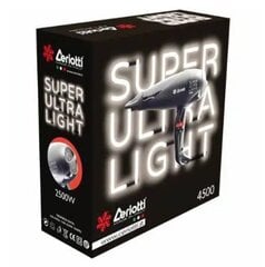 Ceriotti ULTRA LIGHT 4500 BLACK 2500W fēns - viegla un ergonomiska ierīce cena un informācija | Matu fēni | 220.lv