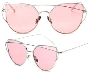 GLAM ROCK MIRROR BRILLES CAT EYE ROZĀ SUDRABA cena un informācija | Saulesbrilles sievietēm | 220.lv