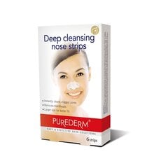 PUREDERM Korejas tīrīšanas plāksteris degunam, 6 gab. цена и информация | Средства для очищения лица | 220.lv