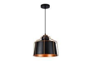 Piekaramā lampa GOA, 32 cm, melns/zelts 3512 cena un informācija | Lustras | 220.lv