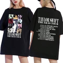 Taylor Swift The Eras Tour International vīriešu sieviešu T-krekls ar īsām piedurknēm cena un informācija | Sieviešu šorti | 220.lv