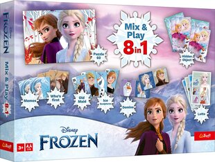 TREFL FROZEN 8in1 Mix&play galda spēļu komplekts cena un informācija | Smilšu kastes, smiltis | 220.lv