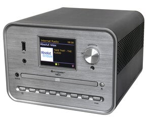 soundmaster ICD1050SW CD atskaņotājs Sudraba interneta radio, DAB+, Wi-Fi, USB, Skaļruņi cena un informācija | Mūzikas centri | 220.lv