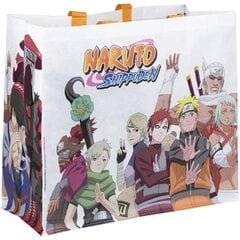 Сумка-шоппер в стиле аниме Konix Naruto Shippuden с дизайном Jinchūriki 40x45x20см, белая цена и информация | Атрибутика для игроков | 220.lv