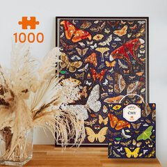 CZUCZU Puzzlove Moths Puzle 1000 Dabiņas 92832 cena un informācija | Galda spēles | 220.lv