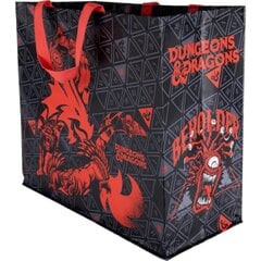 Konix iepirkumu soma Dungeons & Dragons ar monstra dizainu 40x45x20cm melni sarkans cena un informācija | Datorspēļu suvenīri | 220.lv