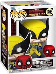 Funko Pop! Marvel: Deadpool & Wolverine Movie - Wolverine with Babypool #1403 cena un informācija | Datorspēļu suvenīri | 220.lv