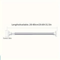 'Regulējams teleskopiskais stienis ' cena un informācija | Piederumi vannām un dušas kabīnēm | 220.lv