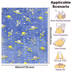 '1 gab tumsā mirdzoša astronautu sega ' cena un informācija | Bērnu gultas veļa | 220.lv