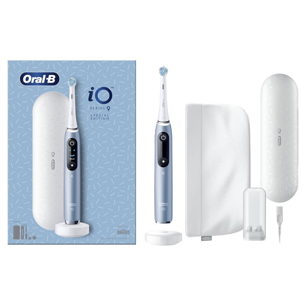 Oral-B iO9 Aqua Marine Special Edition cena un informācija | Elektriskās zobu birstes | 220.lv