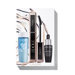 Komplekts Lancome sievietēm: Skropstu tuša, 8ml + grima noņēmējs, 30ml + sejas serums, 10 ml cena un informācija | Acu ēnas, skropstu tušas, zīmuļi, serumi | 220.lv