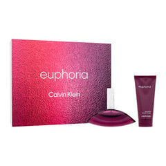 Kosmētikas komplekts Calvin Klein Euphoria EDP sievietēm: smaržas 100 ml + ķermeņa losjons 100 ml cena un informācija | Sieviešu smaržas | 220.lv