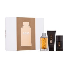 Kosmētikas komplekts Hugo Boss The Scent vīriešiem: tualetes ūdens 100 ml + dušas želeja 100 ml + dezodorants zīmulis 75 ml cena un informācija | Vīriešu smaržas | 220.lv