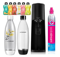 Сатуратор SodaStream Terra черно-неоновый + 6x Bolera цена и информация | Аппараты для газирования воды | 220.lv