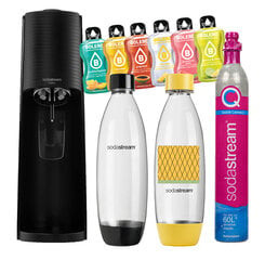 Сатуратор SodaStream Terra + 6x Bolera, черно-неоновый цена и информация | Аппараты для газирования воды | 220.lv