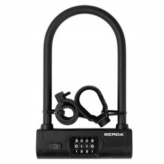 Velosipēda slēdzene Gerda Ultra 245/153C U-lock, 14x24,5 mm melna cena un informācija | Velo slēdzenes | 220.lv