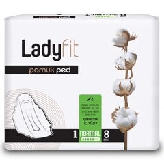 Lady Fit Cotton Higieniskās Paketes (Normal) цена и информация | Тампоны, гигиенические прокладки для критических дней, ежедневные прокладки | 220.lv