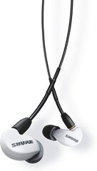 Shure SE215 Earphone, White W/MODEL:RMCE-UNI cena un informācija | Austiņas | 220.lv