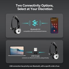 TECKNET Bluetooth austiņas ar mikrofonu cena un informācija | Austiņas | 220.lv