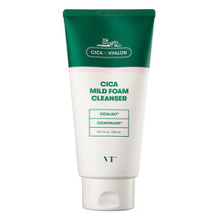 VT Cosmetic Cica Mild Foam Cleanser 300ml - maigas attīrošas putas ar aziātu centellu (Centella Asiatica) cena un informācija | Sejas ādas kopšana | 220.lv