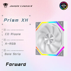 Jungle Leopard datora korpusa ventilators Prism XH 5V 3Pin 120mm ARGB cikliskais spogulis gaismas efekts PWM dzesēšanas Lian Fan Li цена и информация | Авто принадлежности | 220.lv